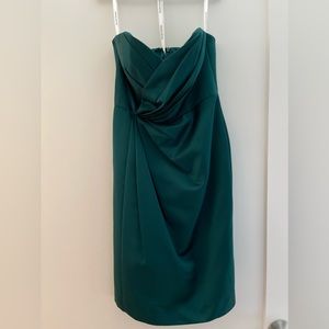 Emerald green bridesmaid dress